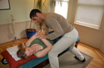 Chiropractic therapy done by Dr. Ted Fratto